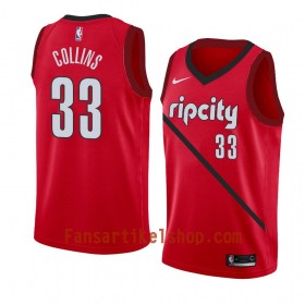 Portland Trail Blazers Trikot Zach Collins 33 2018-19 Nike Rot Swingman - Herren